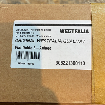 Original Fiat Doblo ab Bj. 09/2005 Elektrosatz Anhängerkupplung Hersteller Westfalia Neu