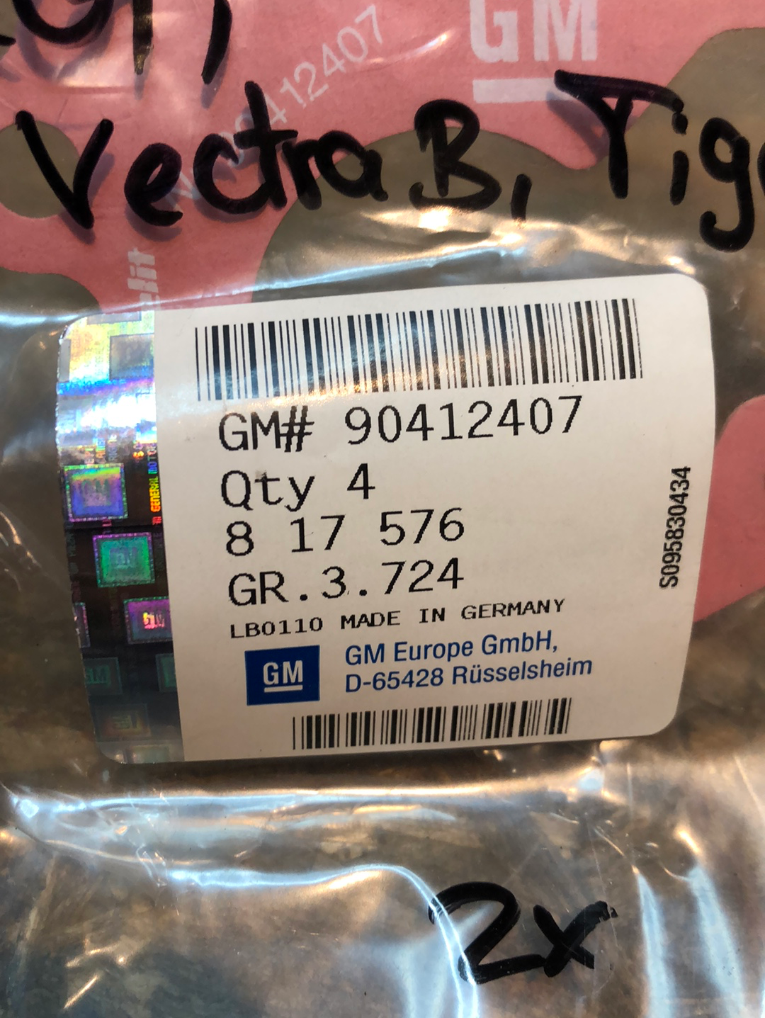 Original GM Opel Astra F/G Zafira Vectra B Tigra Dichtung Ansaugkrümmergehäuse Neu