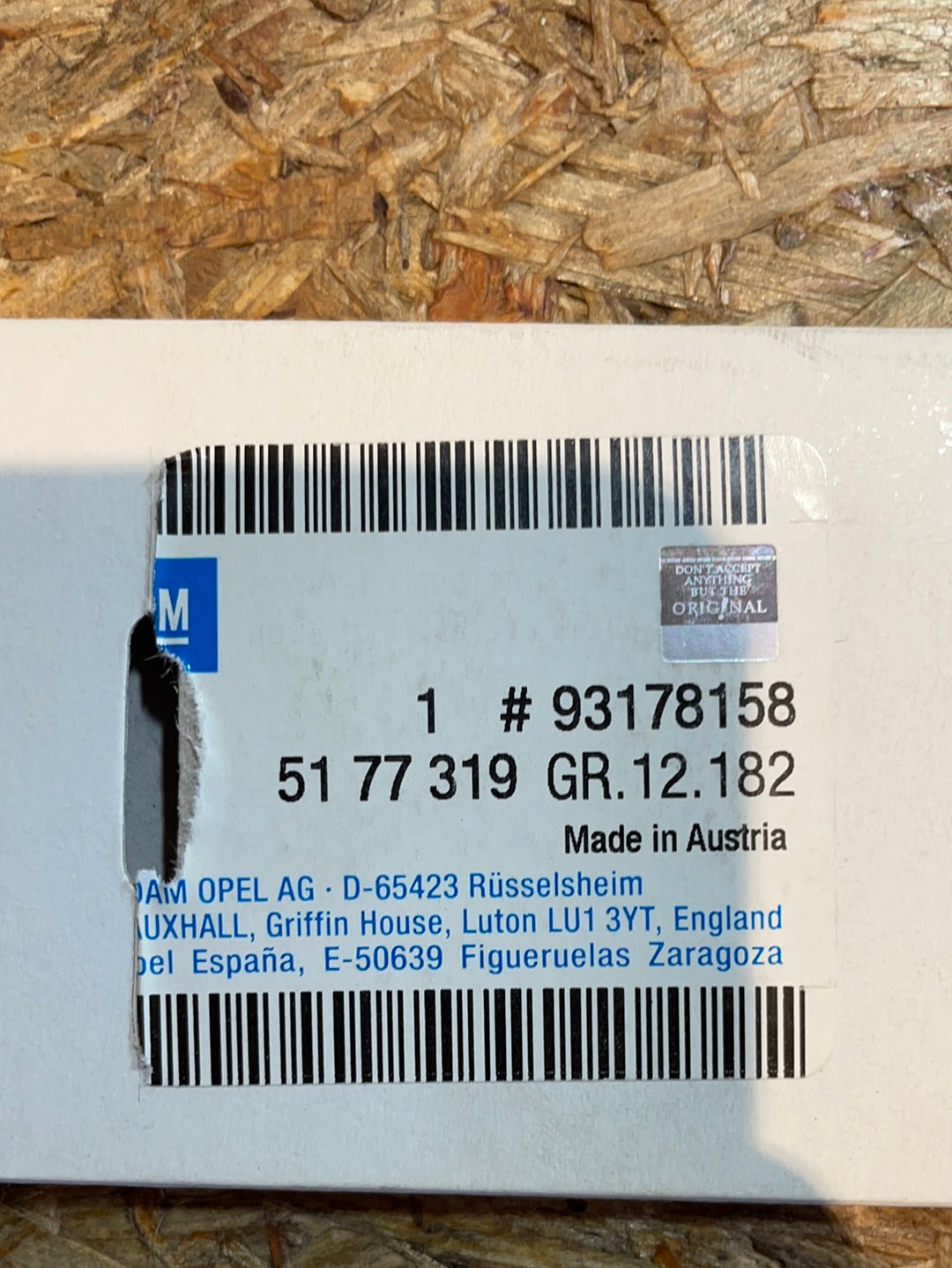 Original GM Opel Vectra C Schriftzug „Vectra 1.9 CDTI“ hinten Neu