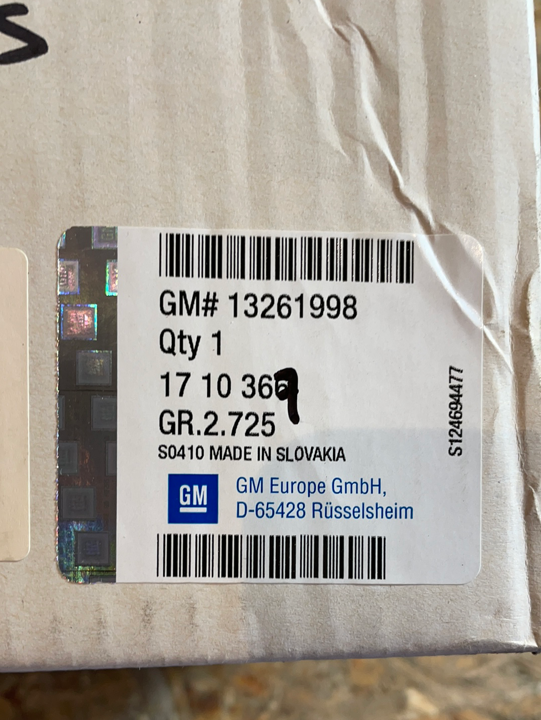 Original GM Opel Astra H Zafira B Nebelscheinwerfer rechts Neu