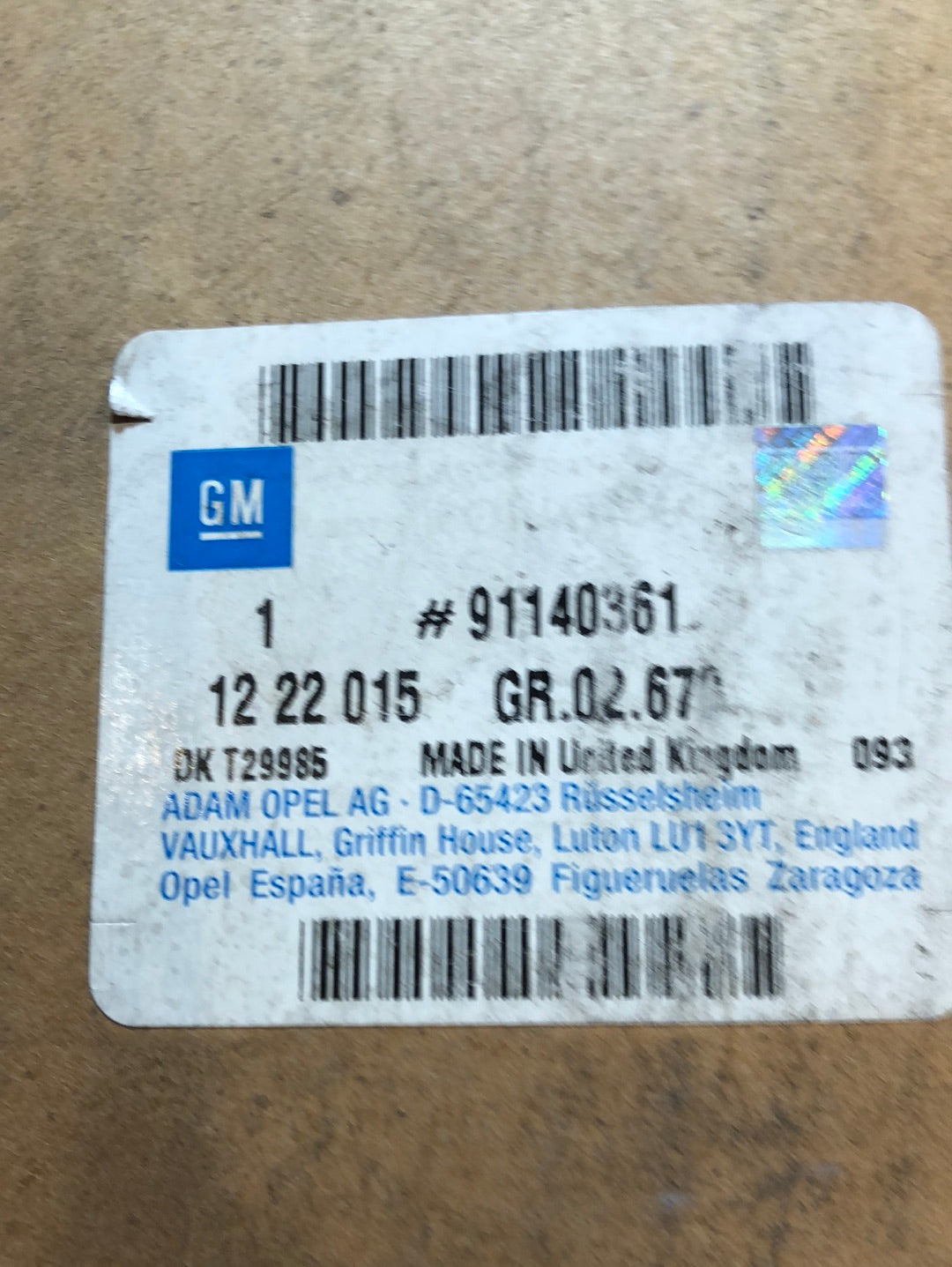 Original GM Opel Frontera Heckleuchte links Neu