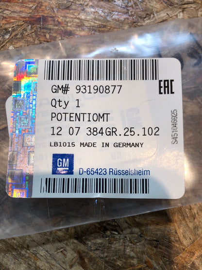 Original GM Opel Vectra C Potentiameter Heckklappe Neu