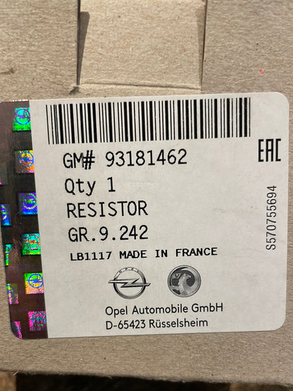 Original GM Opel Movano A Heizungsgebläse Widerstand Neu