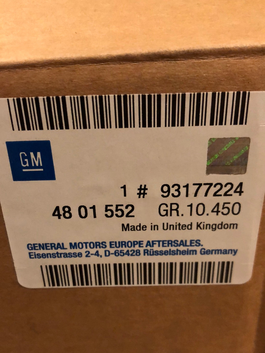 Original GM Opel Speedster Türinnenverkleidung hinten rechts Leder beige Neu