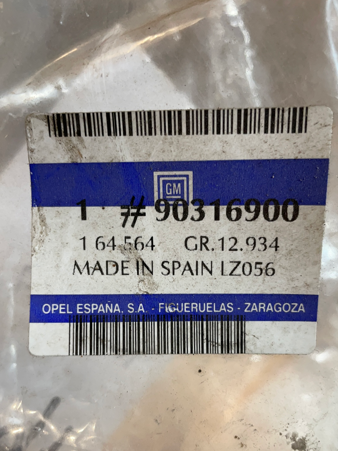 Original GM Opel Corsa A Steinschlagschutz hinten rechts Neu