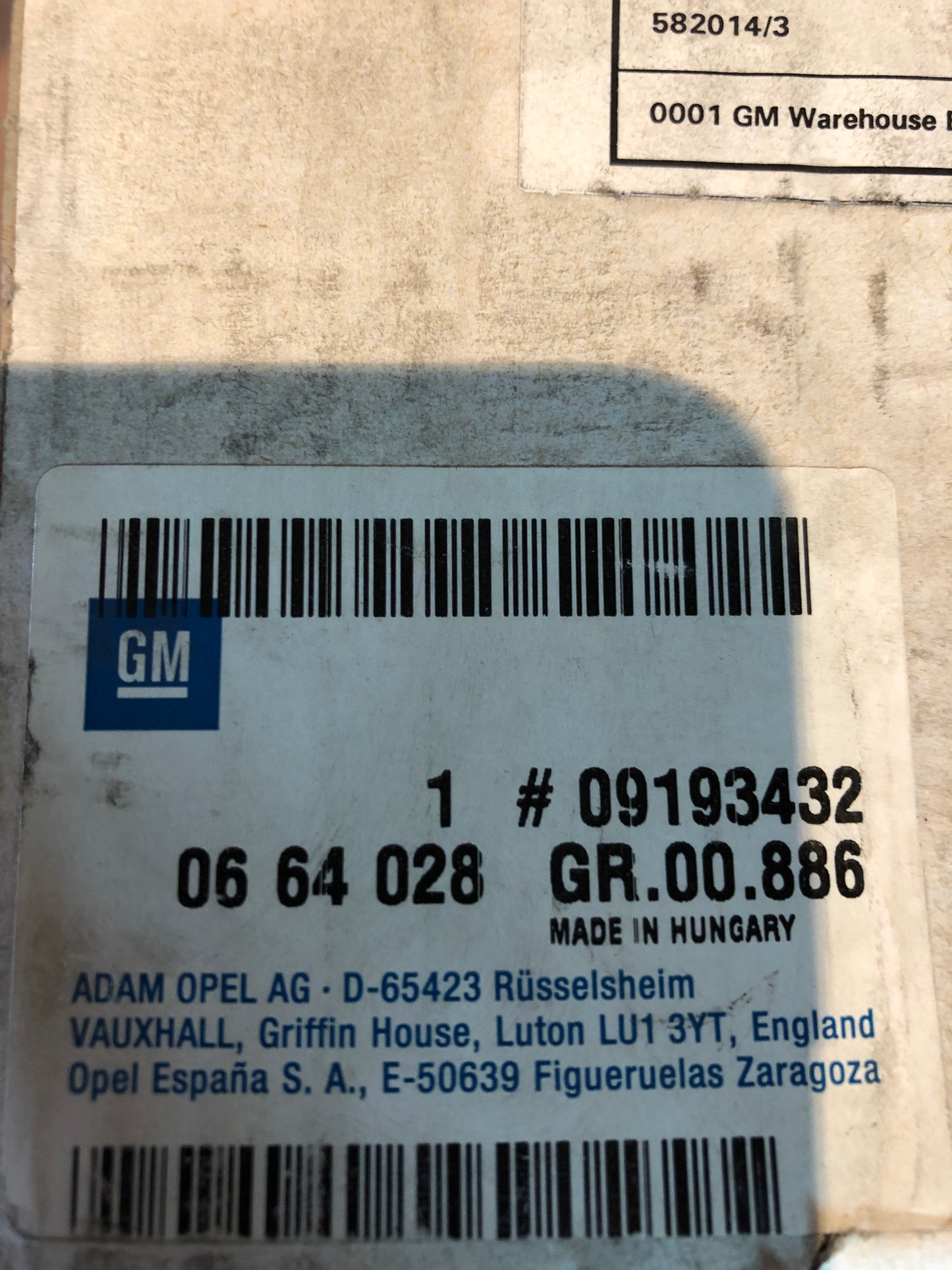 Original GM Opel Zafira A Kupplungsscheibe Neu