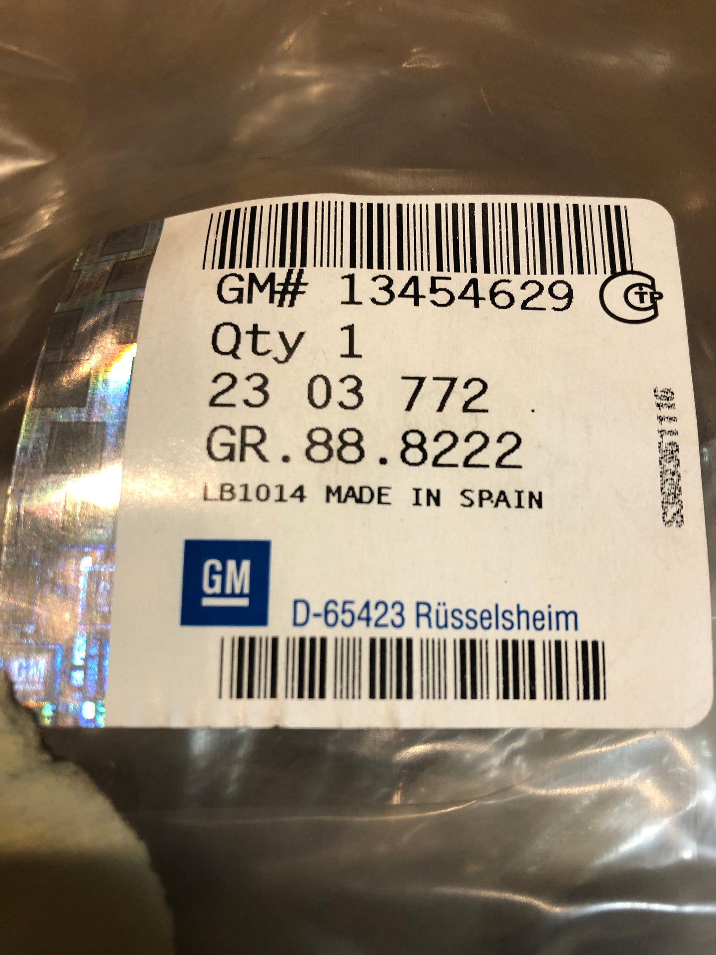 Original Opel Meriva B Sitzbezug Rückenlehne Neu