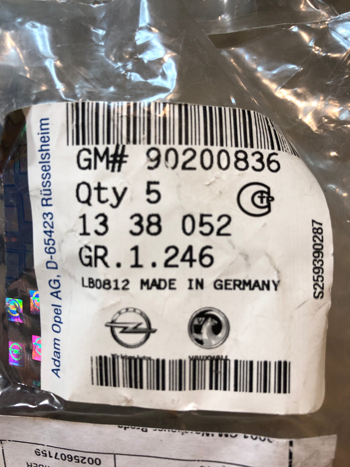 Original GM Opel Manta B Ascona B Kadett B/C/D Thermostat Kühlmittel Neu