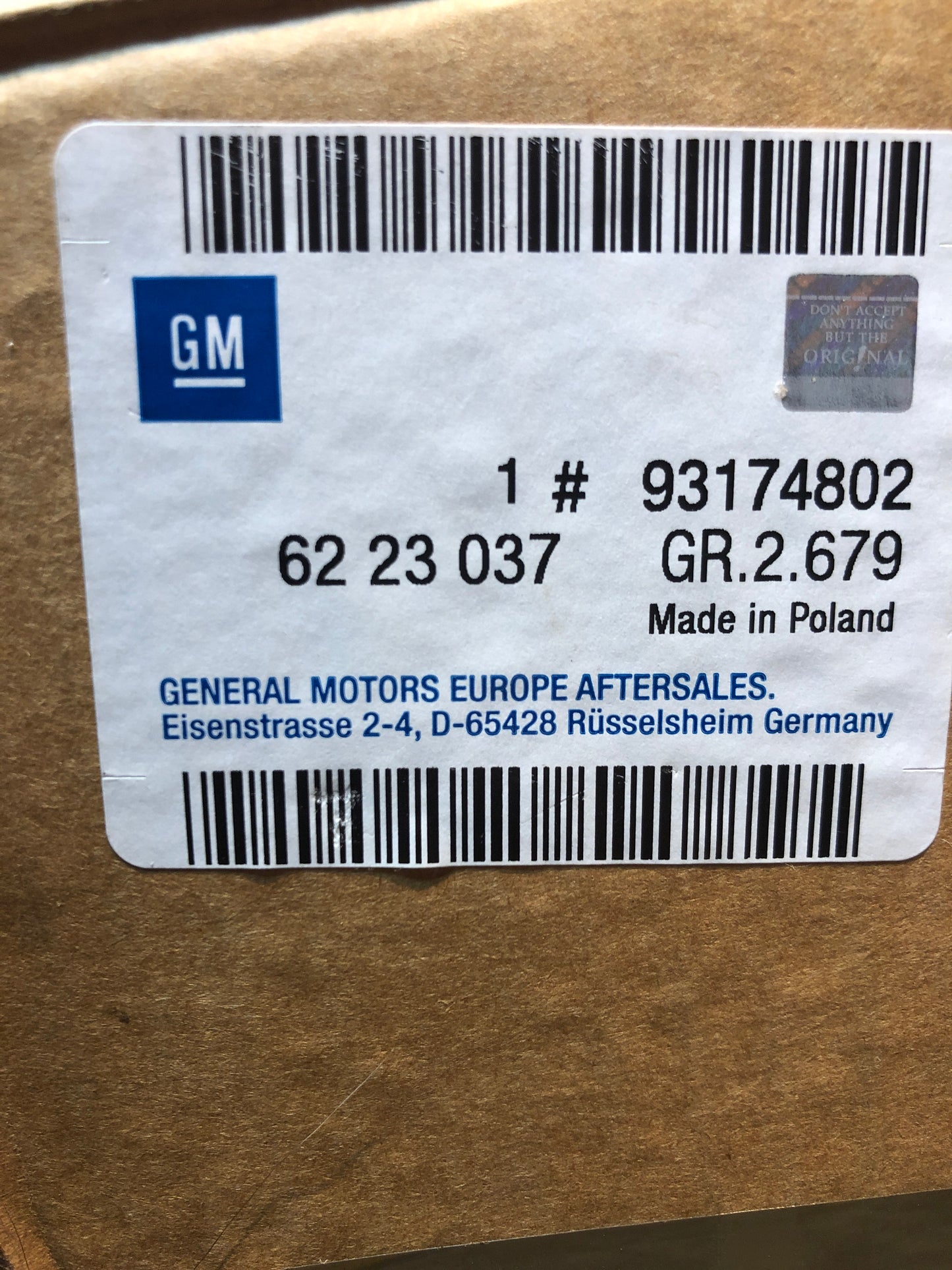Original GM Opel Astra G Caravan Heckleuchte links Neu