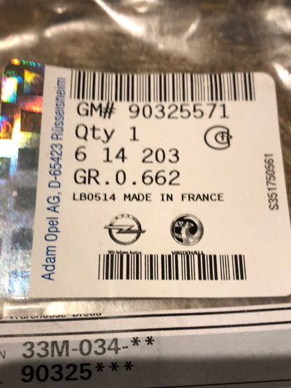 Original GM Opel Corsa D Dichtung Kurbelwelle Neu
