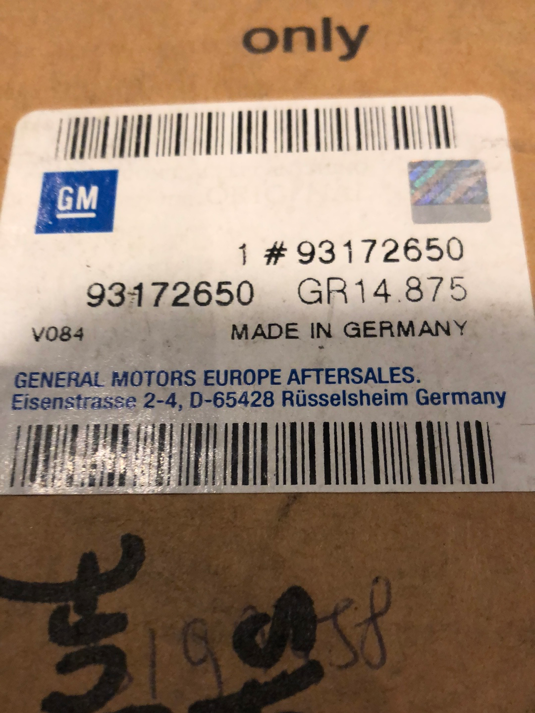 Original GM Opel Astra G Zafira A Anschnallgurt Vorne Rechts Neu
