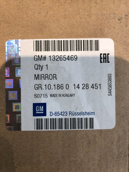 Original GM Opel Astra J Cascada Spiegelglas Elektrisch Links Neu