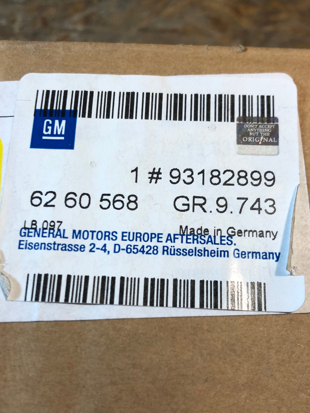 Original GM Opel Astra H Cockpit Tachometer Neu