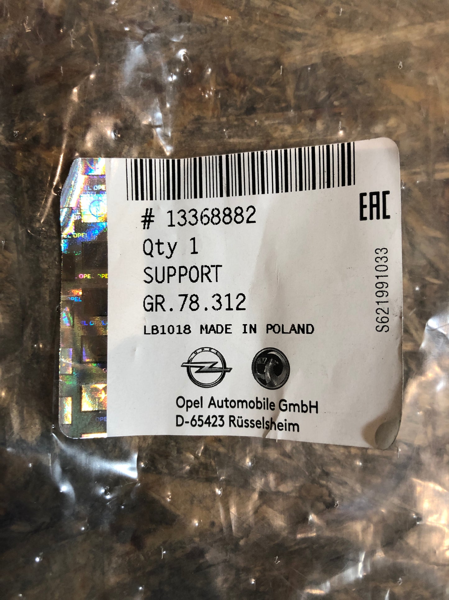 Original GM Opel Astra J Tourer Stütze Frontverkleidung Neu