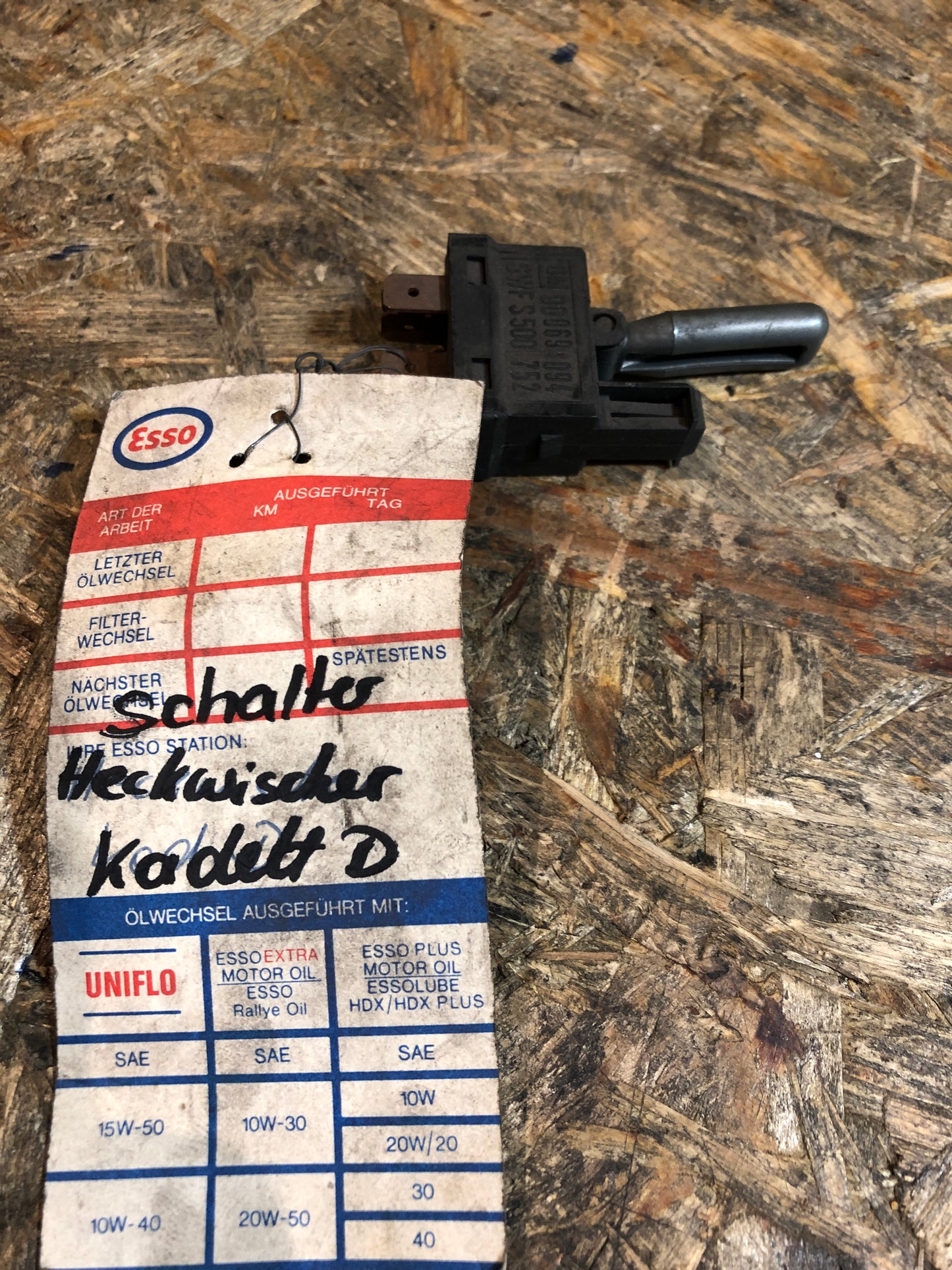 Original Opel Kadett D Schalter Heckwischer Neu