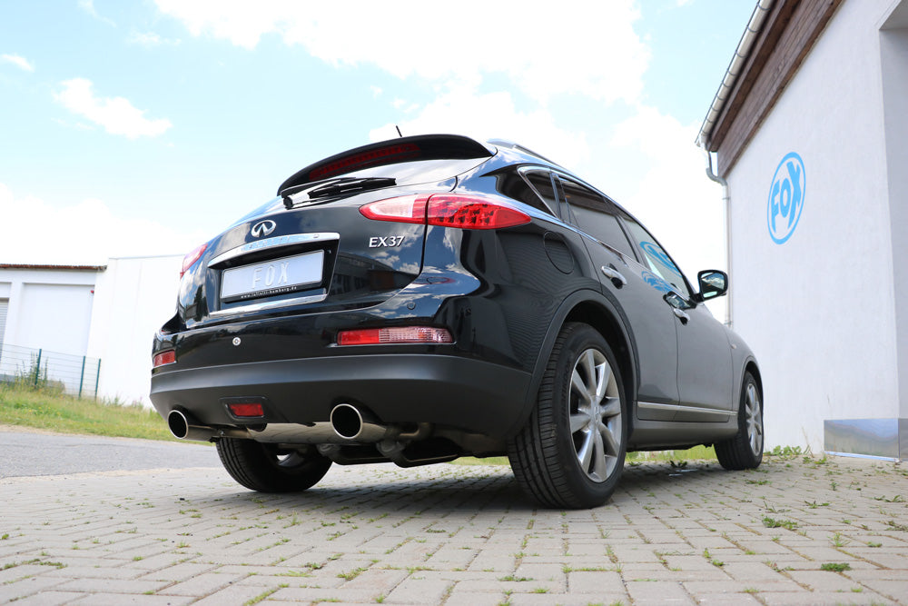 FOX Infiniti EX37 Endschalldämpfer quer Ausgang rechts/links - 129x106 Typ 32 rechts/links