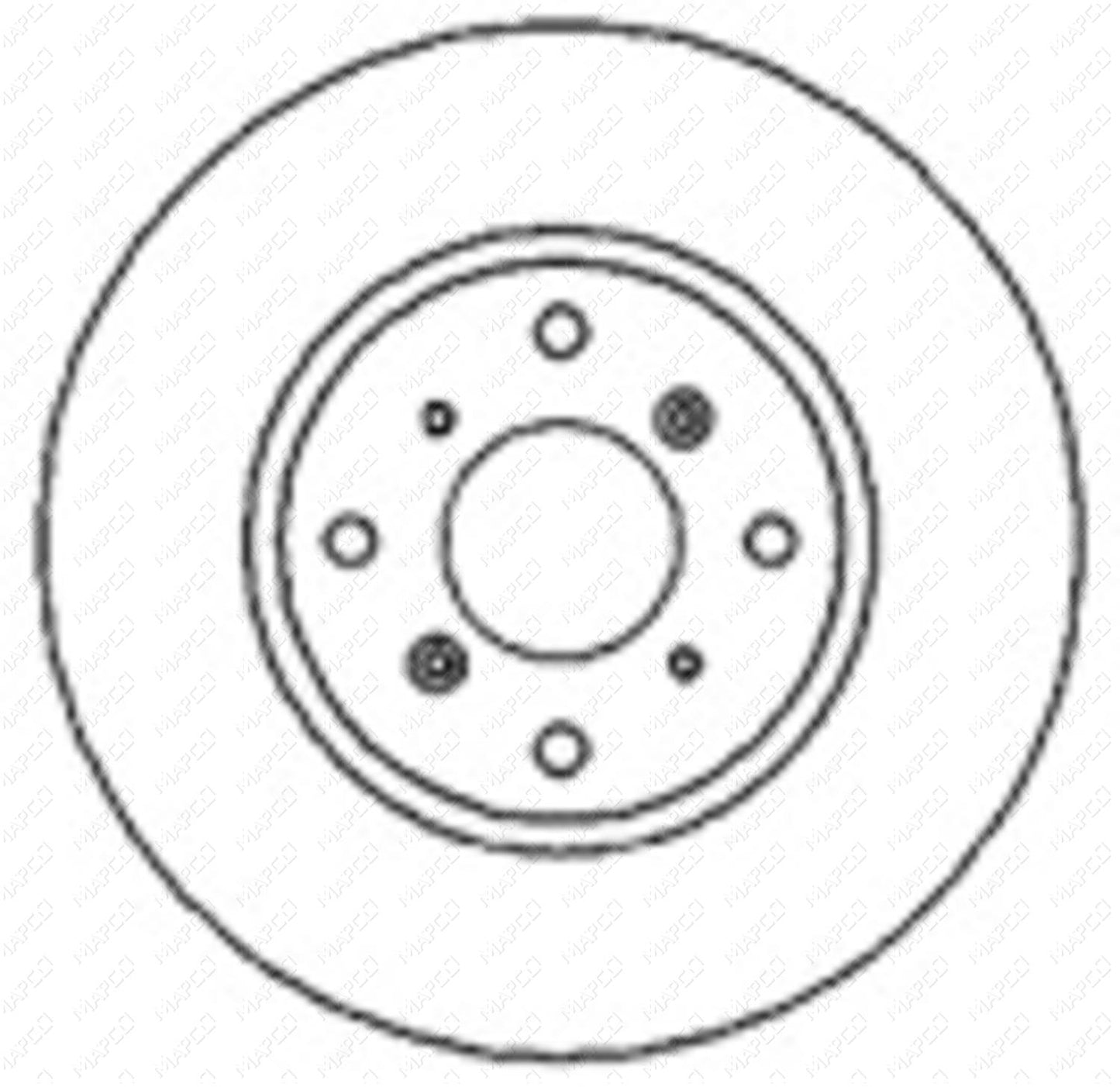 MAPCO Bremsscheibe Vorderachse  15607