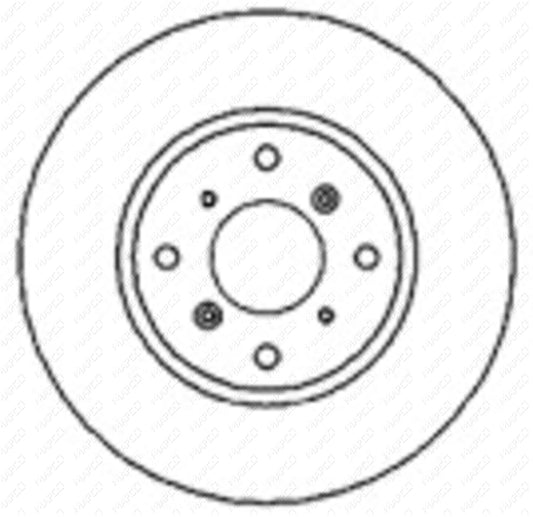 MAPCO Bremsscheibe Vorderachse  15607