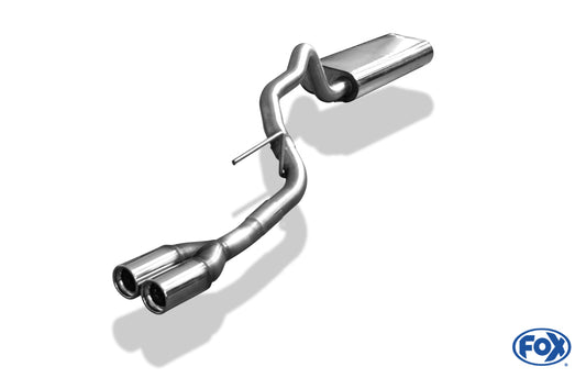 FOX Jeep Grand Cherokee Typ WJ/WG Anschluss 56,mm Endschalldämpfer - 2x80 Typ 13
