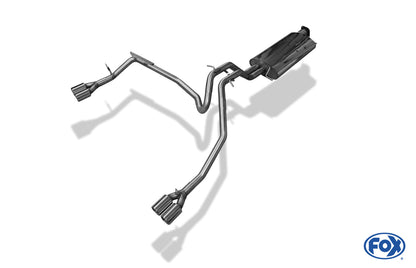 FOX Jeep Grand Cherokee/ Commander Typ WH Final silencer - exit right/left 2x80 type 13 right/left