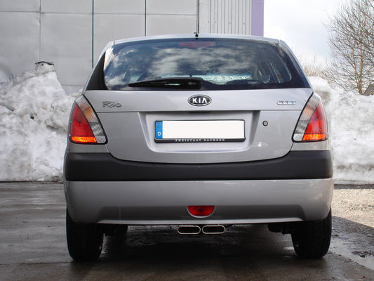 FOX Kia Rio II Endschalldämpfer Ausgang mittig - 2x130x50 Typ 52
