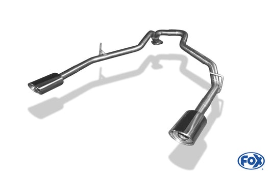 FOX Kia Sorento Typ JC Facelift Endrohrgeweih Ausgang rechts/links - 115x85 Typ 33 rechts/links