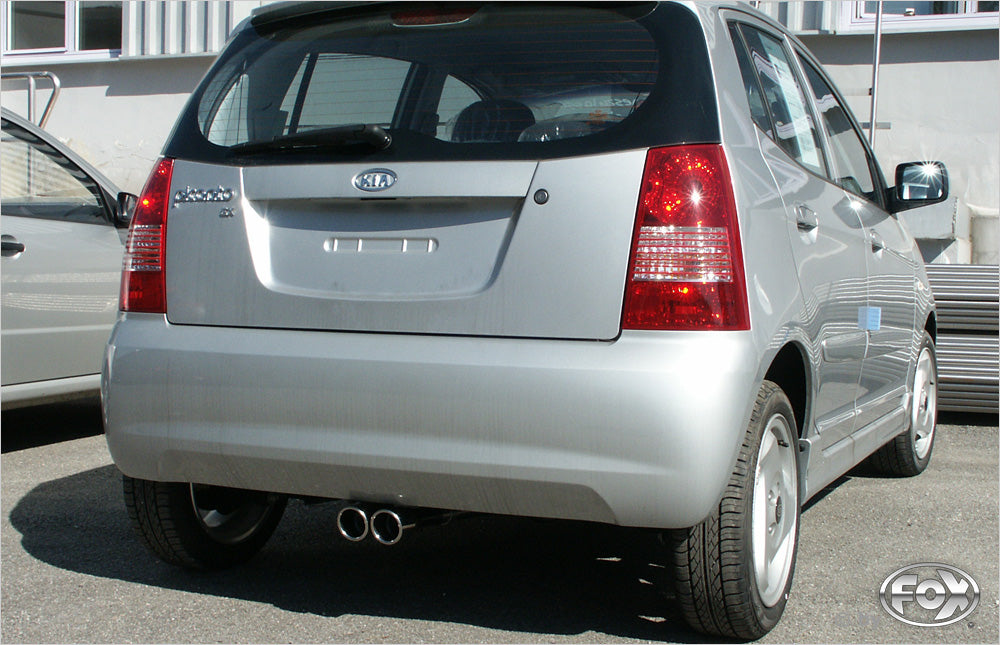 FOX Kia Picanto - BA Endschalldämpfer Ausgang mittig - 2x70 Typ 16