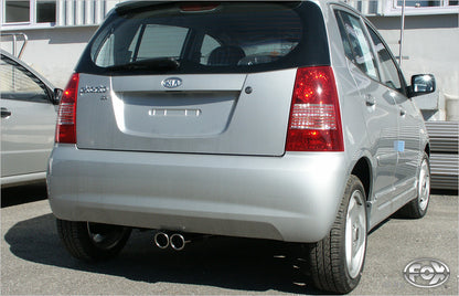 FOX Kia Picanto - BA Endschalldämpfer Ausgang mittig - 2x70 Typ 16
