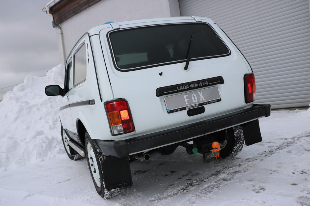 FOX Lada Niva 4x4 Endschalldämpfer quer Ausgang links - 1x45 Typ 10 links