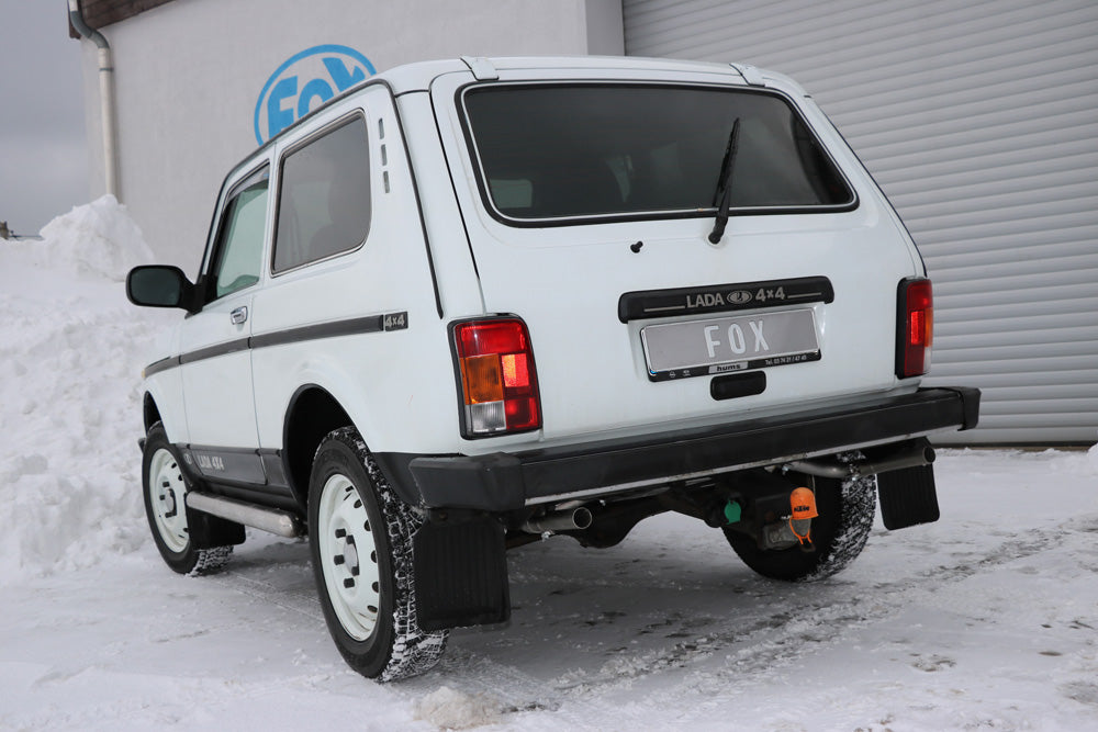 FOX Lada Niva 4x4 Endschalldämpfer quer Ausgang rechts/links - 1x45 Typ 10 rechts/links