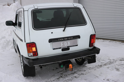 FOX Lada Niva 4x4 Endschalldämpfer quer Ausgang rechts/links - 1x45 Typ 10 rechts/links