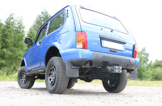 FOX Lada Niva 4x4 - Urban Endschalldämpfer quer Ausgang links - 1x90 Typ 10 links