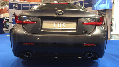 FOX Lexus RC F Endschalldämpfer rechts/links - 2x115x85 Typ 38 rechts/links Colour (Rand eingefärbt)