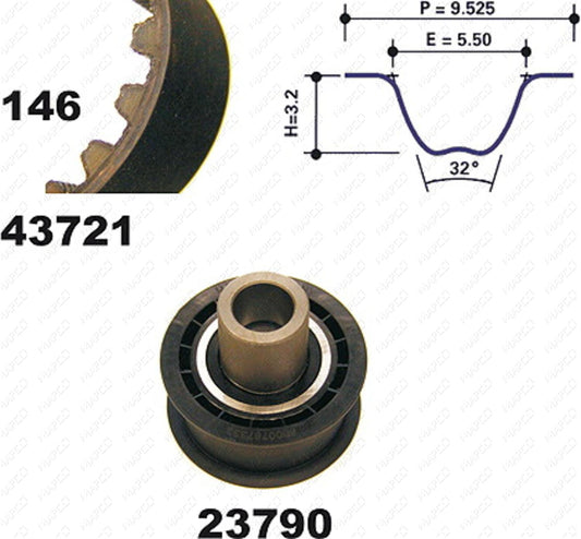 MAPCO Zahnriemensatz 23721