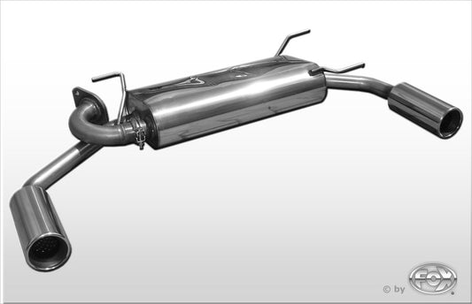 FOX Mazda MX5 Typ NB Endschalldämpfer Ausgang rechts/links - 1x90 Typ 13 rechts/links
