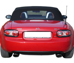 FOX Mazda MX5 Typ NC Endschalldämpfer Ausgang rechts/links - 115x85 Typ 32 rechts/links - dezenter sportlicher Sound mit EWG-Betriebserlaubnis
