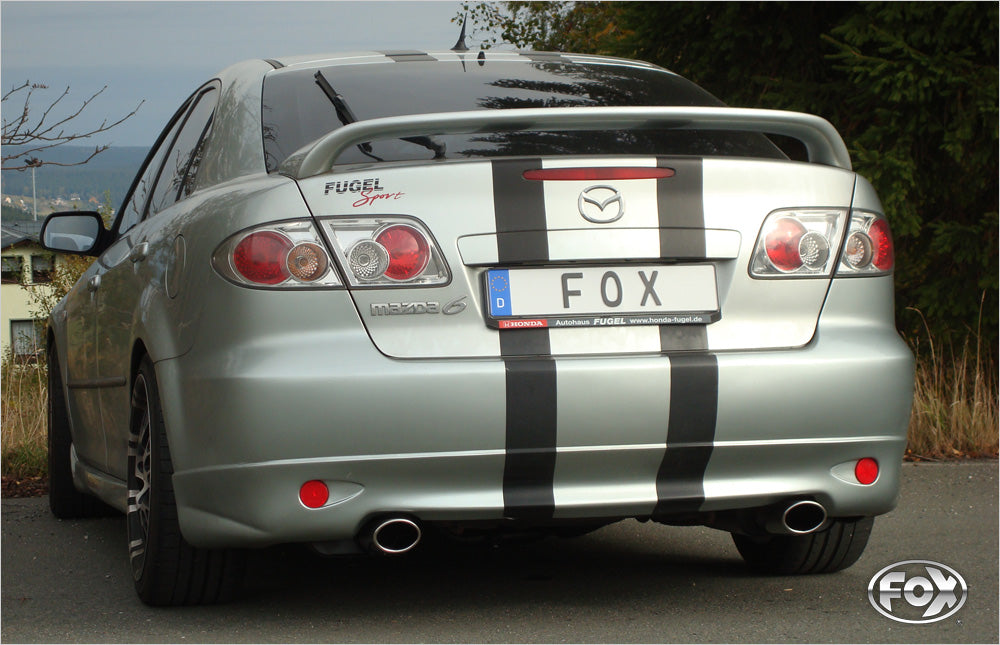 FOX Mazda 6 GG/GY nicht Facelift Endschalldämpfer rechts/links mit Y-Verbindungsrohr - 115x85 Typ 32 rechts/links