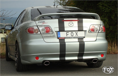 FOX Mazda 6 GG/GY nicht Facelift Endschalldämpfer rechts/links mit Y-Verbindungsrohr - 115x85 Typ 32 rechts/links