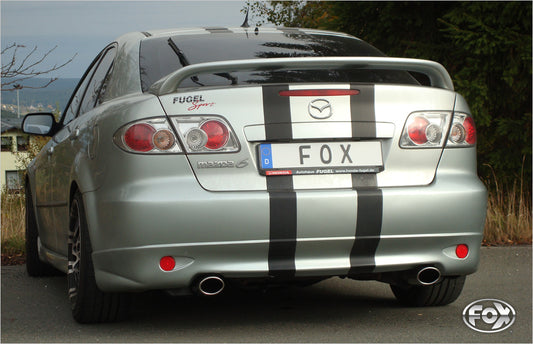 FOX Mazda 6 GG/GY nicht Facelift Endschalldämpfer rechts/links mit Y-Verbindungsrohr - 115x85 Typ 32 rechts/links