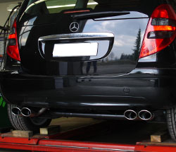 FOX Mercedes A-Klasse W169 Endschalldämpfer Ausgang rechts/links - 2x106x71 Typ 32 rechts/links