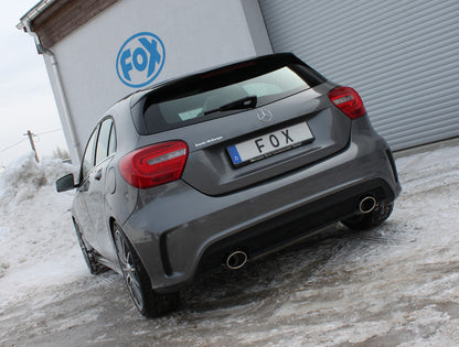 FOX Mercedes A-Klasse W176 - AMG Paket Endschalldämpfer quer Ausgang rechts/links - 115x85 Typ 32 rechts/links