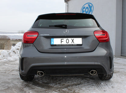 FOX Mercedes A-Klasse W176 - AMG Paket Endschalldämpfer quer Ausgang rechts/links - 115x85 Typ 32 rechts/links