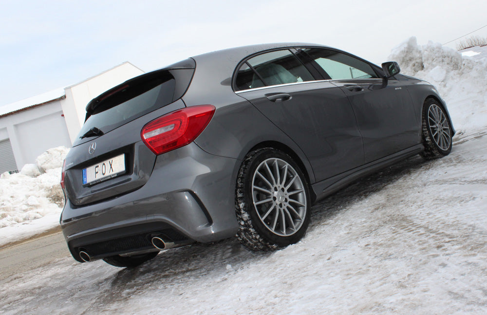 FOX Mercedes A-Klasse W176 - AMG Paket Endschalldämpfer quer Ausgang rechts/links - 115x85 Typ 32 rechts/links