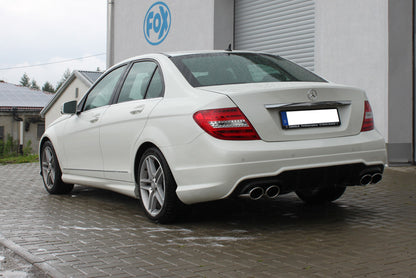 FOX Mercedes C-Klasse 4 Zylinder - W204/S204 AMG-Paket Endschalldämpfer rechts/links mit Y-Verbindungsstück - 2x115x85 Typ 32 rechts/links
