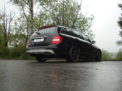 FOX Mercedes C-Klasse 4 Zylinder - 204 AMG-P. + C63 Diff. Endschalldämpfer rechts/links mit Y-Verbindungsstück - 2x115x85 Typ 32 rechts/links