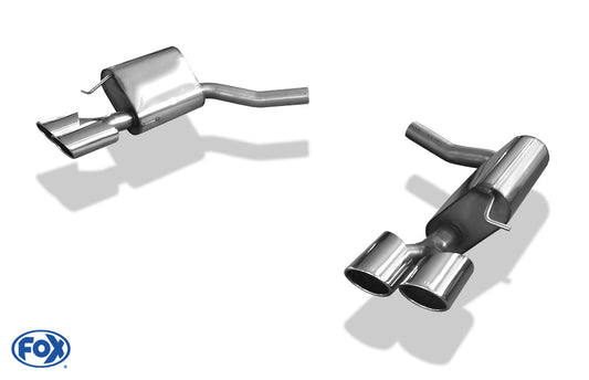 FOX Mercedes E-Klasse W212 Endschalldämpfer rechts/links - 2x106x71 Typ 32 rechts/links