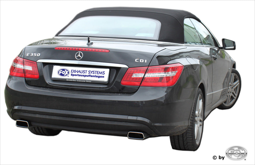 FOX Mercedes E-Klasse Cabrio A207 - 6 Zylinder Endschalldämpfer rechts/links - 145x65 Typ 59 rechts/links