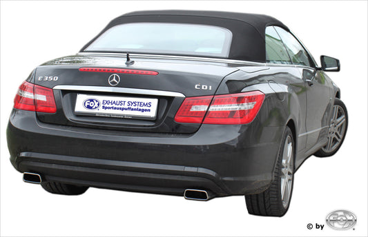 FOX Mercedes E-Klasse Cabrio A207 - 6 Zylinder Endschalldämpfer rechts/links - 145x65 Typ 59 rechts/links