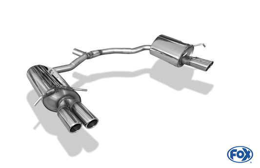FOX Mercedes E-Klasse Cabrio A207 4 Zylinder Endschalldämpfer rechts/links -  2x70 Typ 16 rechts/links