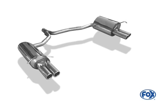 FOX Mercedes E-Klasse Coupe C207 - 4 Zylinder Endschalldämpfer rechts/links - 2x70 Typ 16 rechts/links